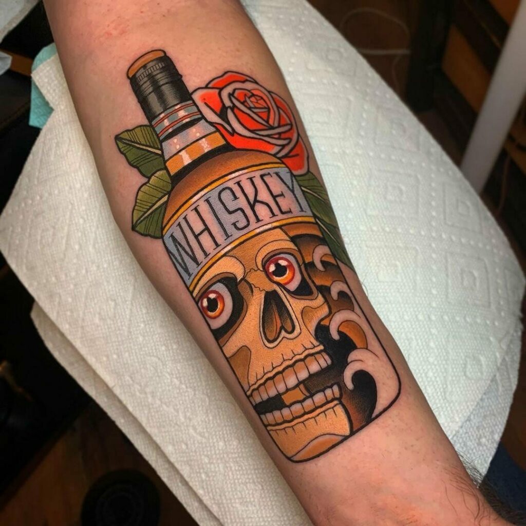 10+ Amazing Vodka Tattoos Designs with Meanings and Ideas - Body Art Guru