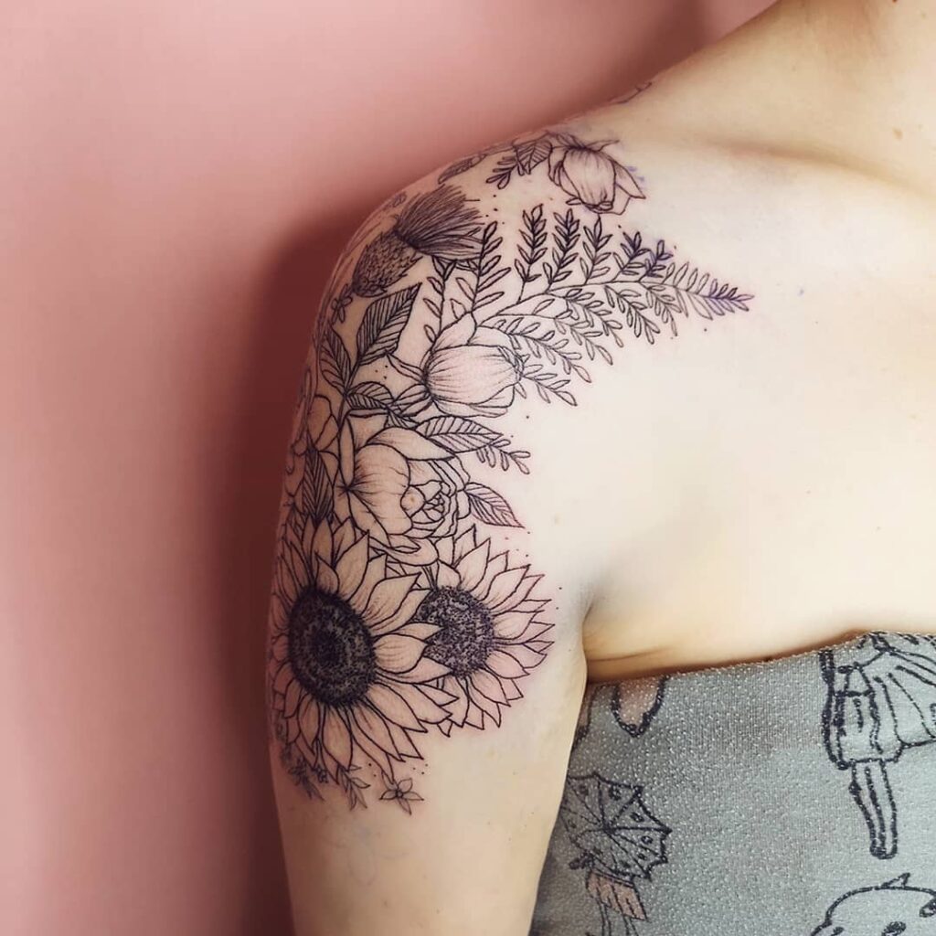 Sunflower Tattoo Ideas To Express Your Sunny Nature  Glaminati