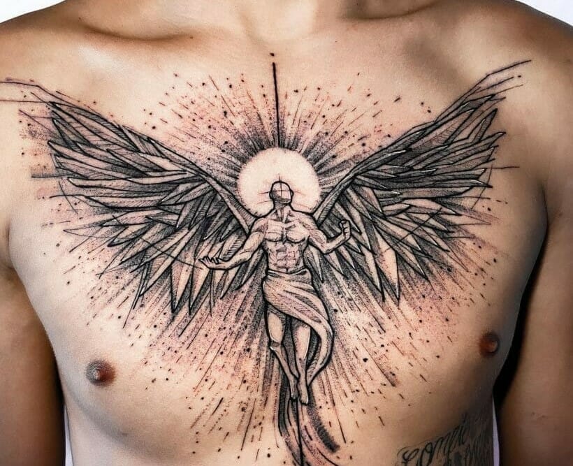 11+ Wings On Chest Tattoo Ideas That You Have To See To Believe! - alexie
