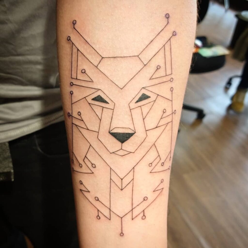 Wolf Face Tattoo