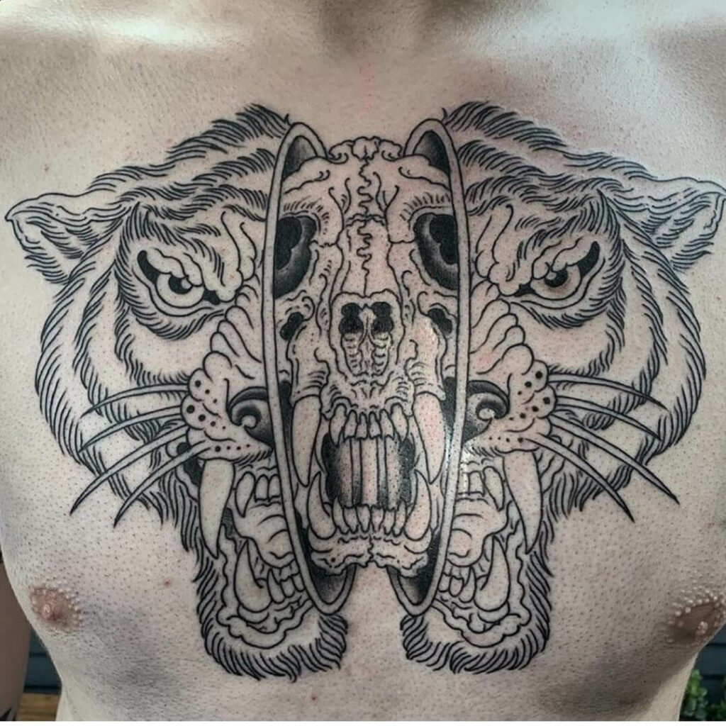 Wolf Skull Tattoo