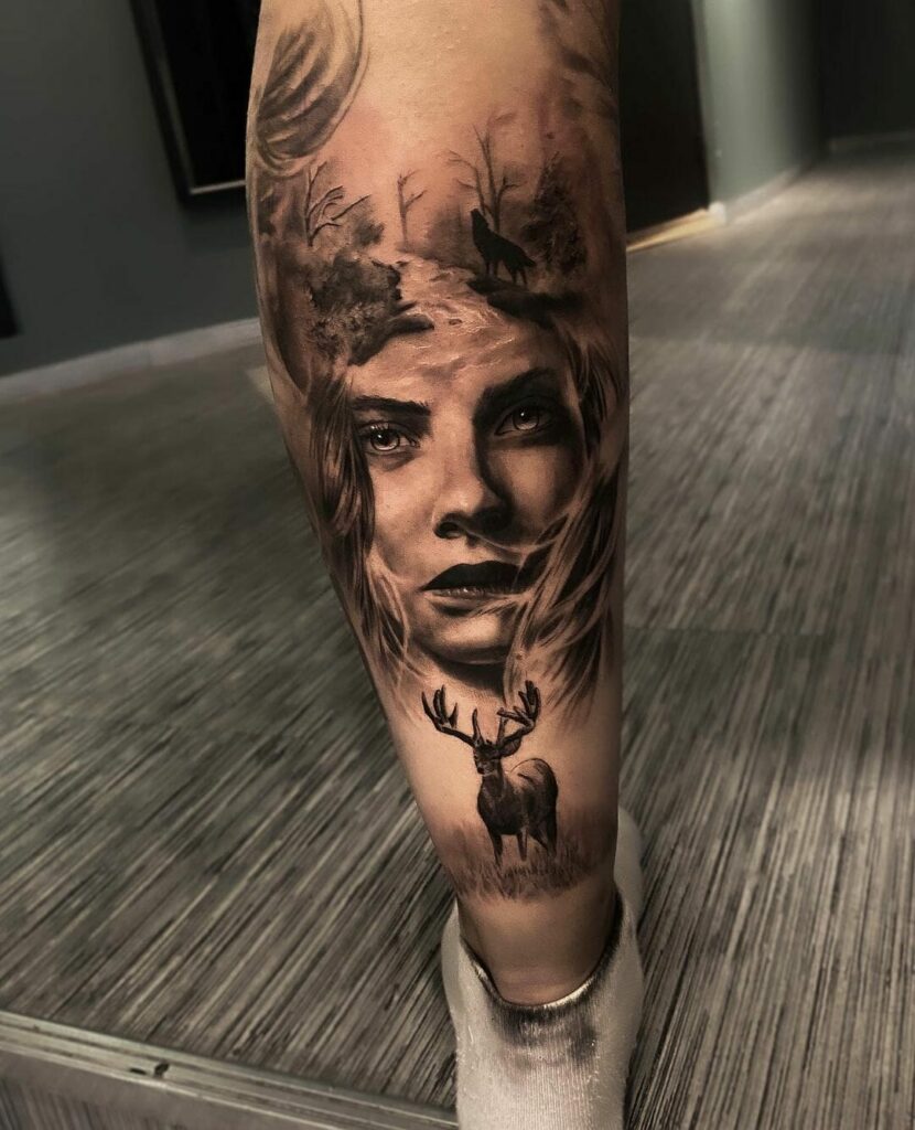 Wolf Tattoo Sleeve