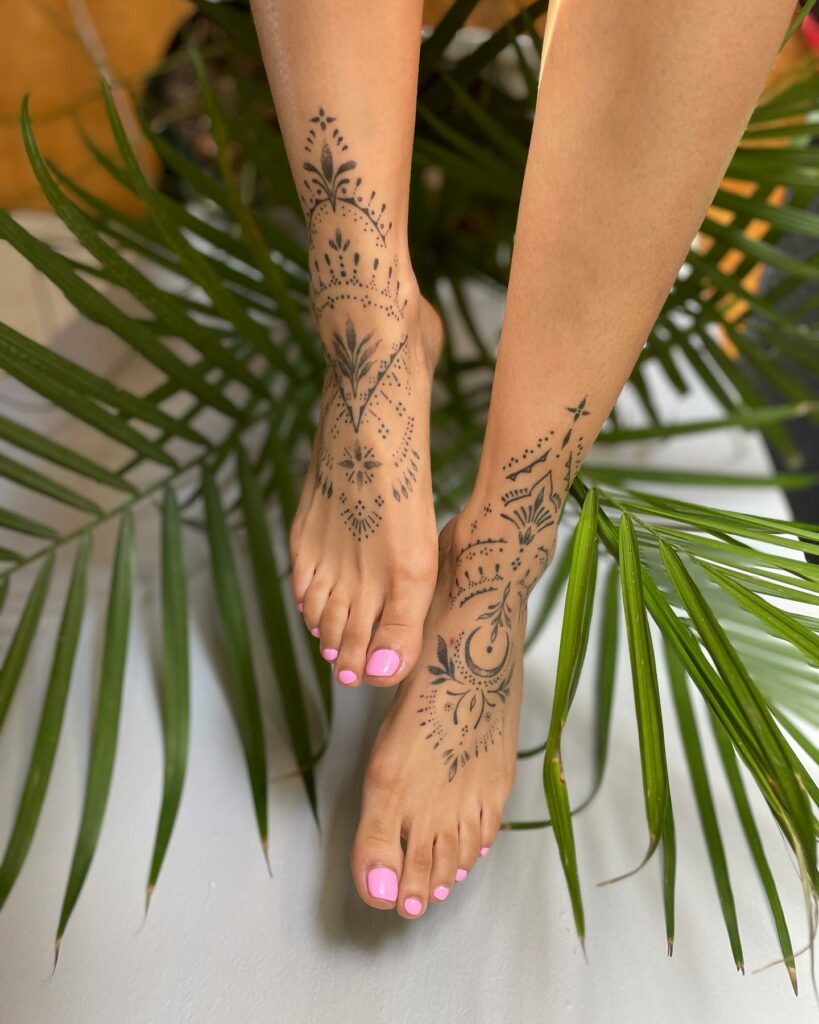 Woman Feet Tattoo Ideas