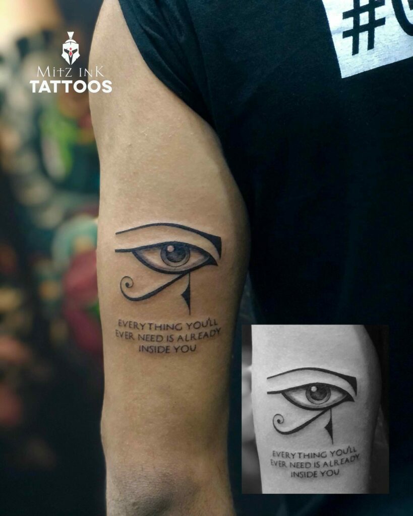 Eye of horus tattoo female