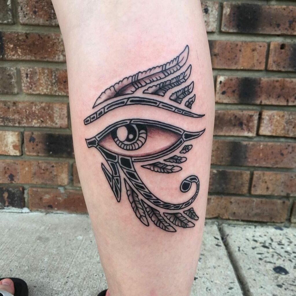 Women's Feminine Eye Of Horus Tattoo