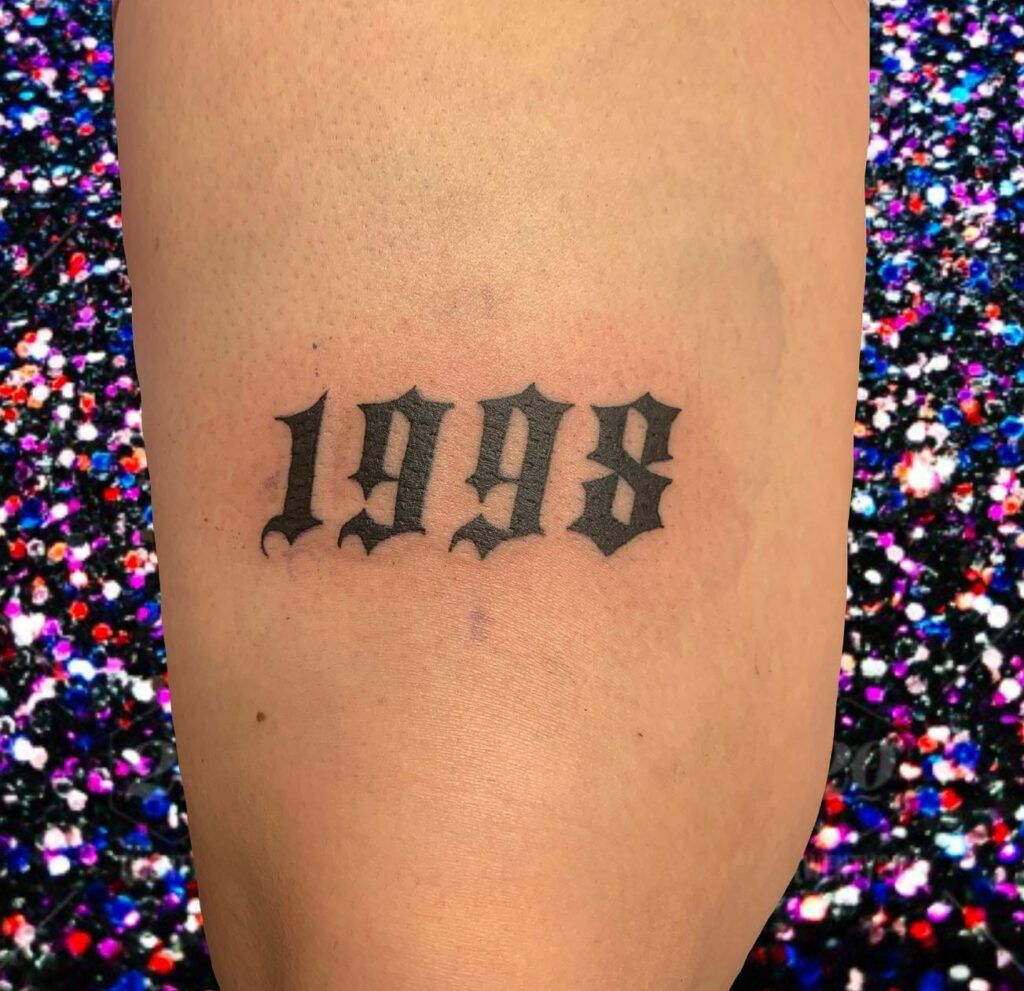 cool number tattoo fonts