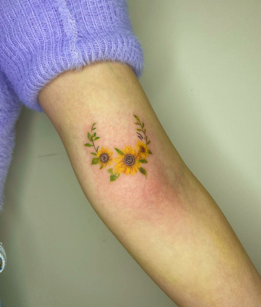 Yellow Daisy Tattoo