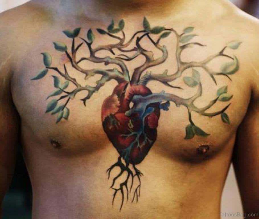 Heart Tree Tattoo