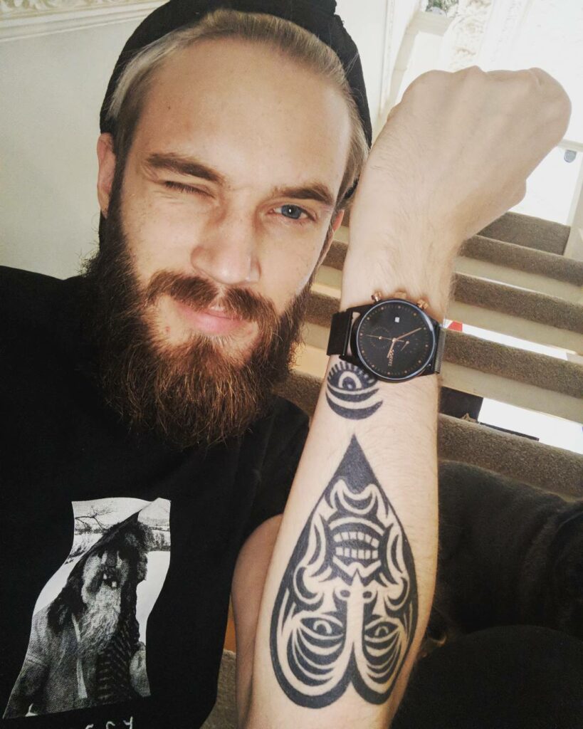 pewdiepie tattoos