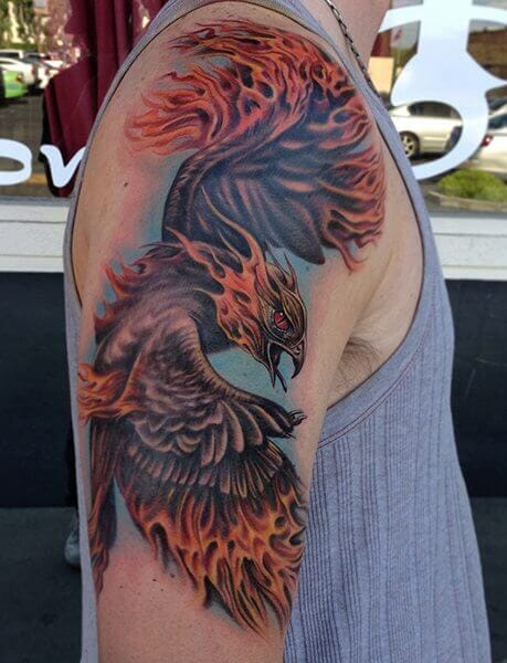Fantasy Phoenix Tattoo