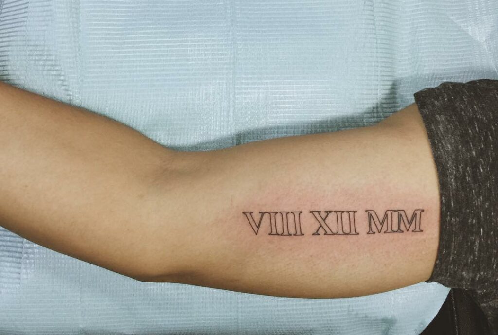 Script Inner Arm Tattoos
