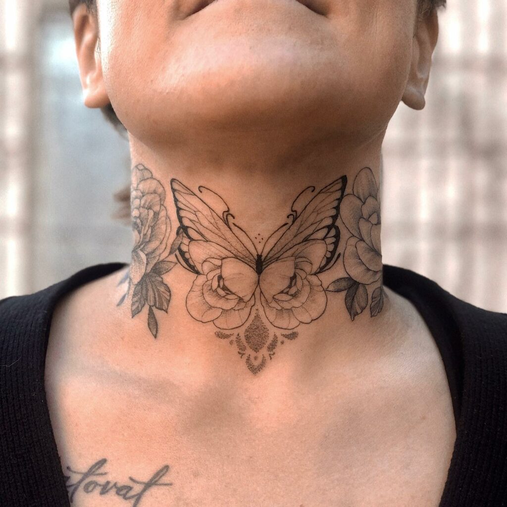 29 Gorgeous Neck Tattoos for Women to Inspire Your Next Ink  ZestVine   2023