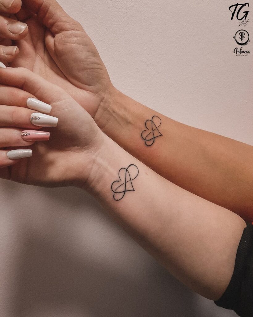 Mother-Daughter Infinity Tattoo