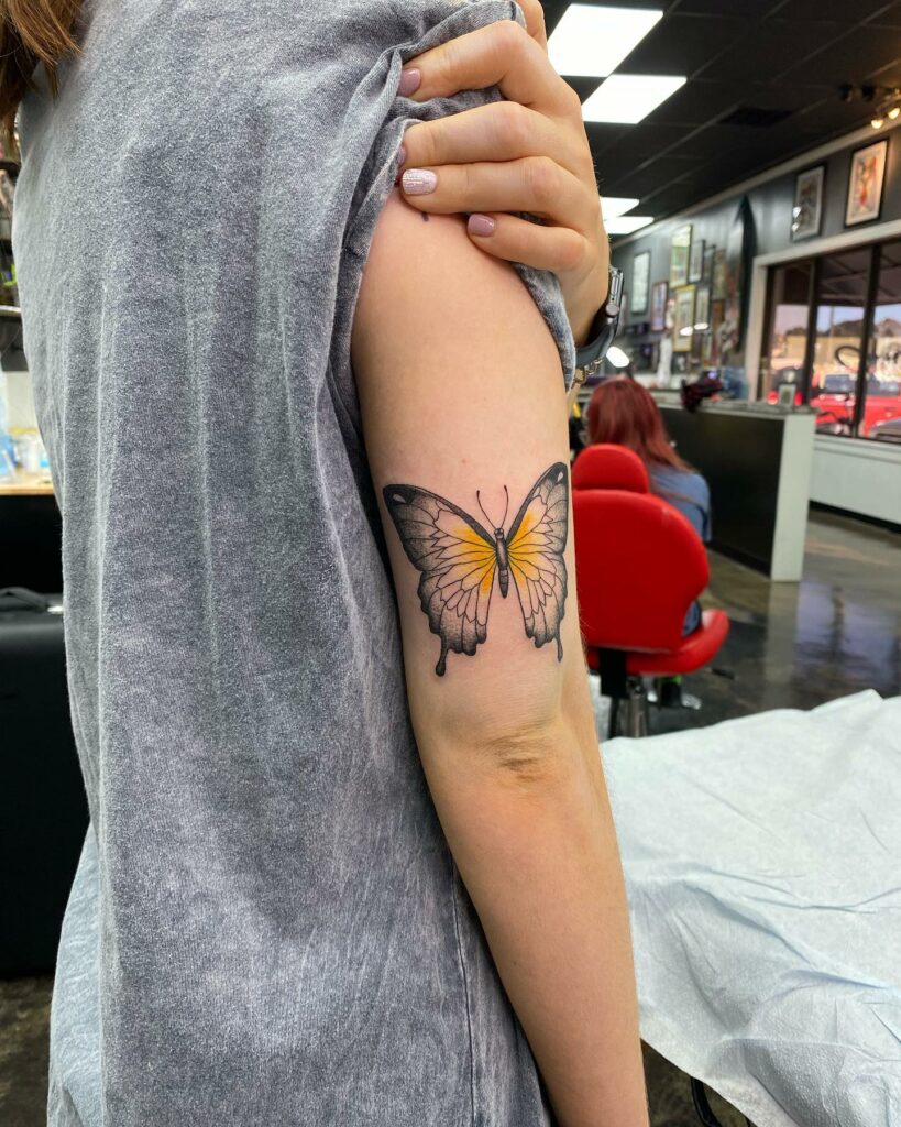 Yellow Butterfly Tattoo Meaning
