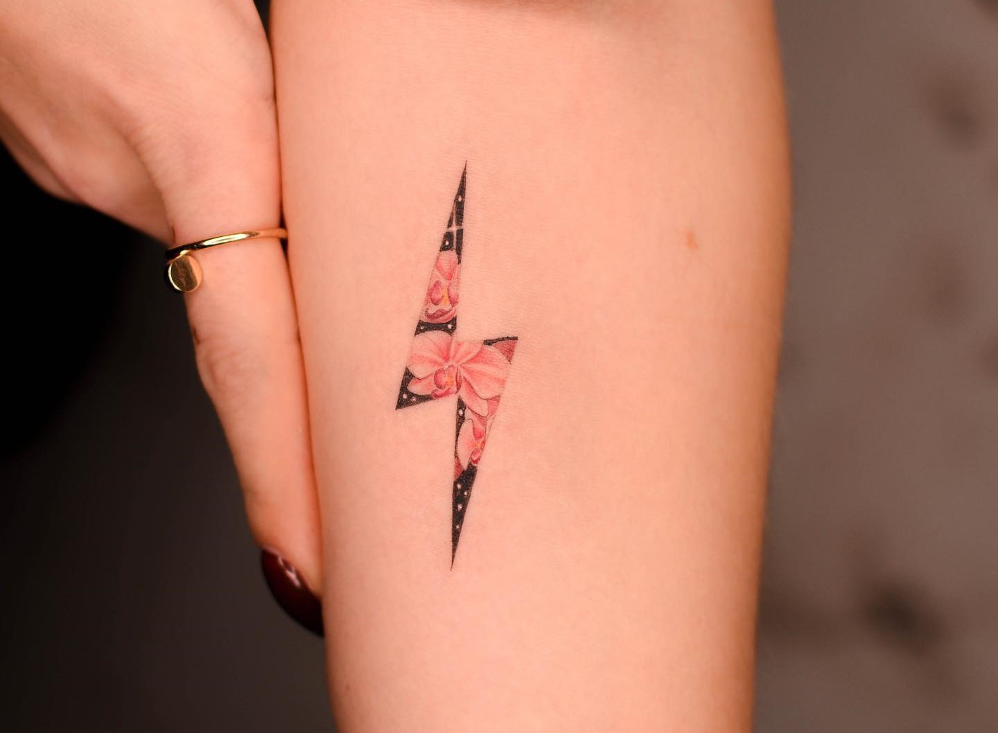 Tattoo uploaded by Anna Meszaros  Minimalist lightning bolt tattoo   Tattoodo