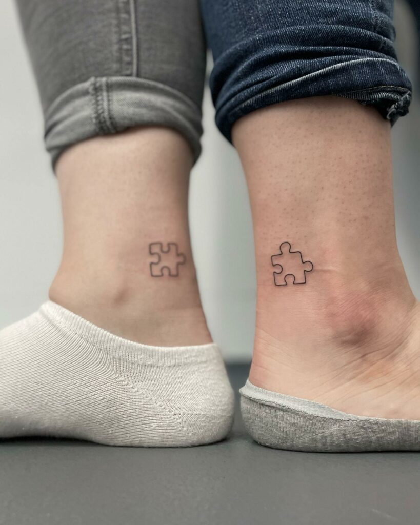 Mother-Daughter Connecting Tattoo