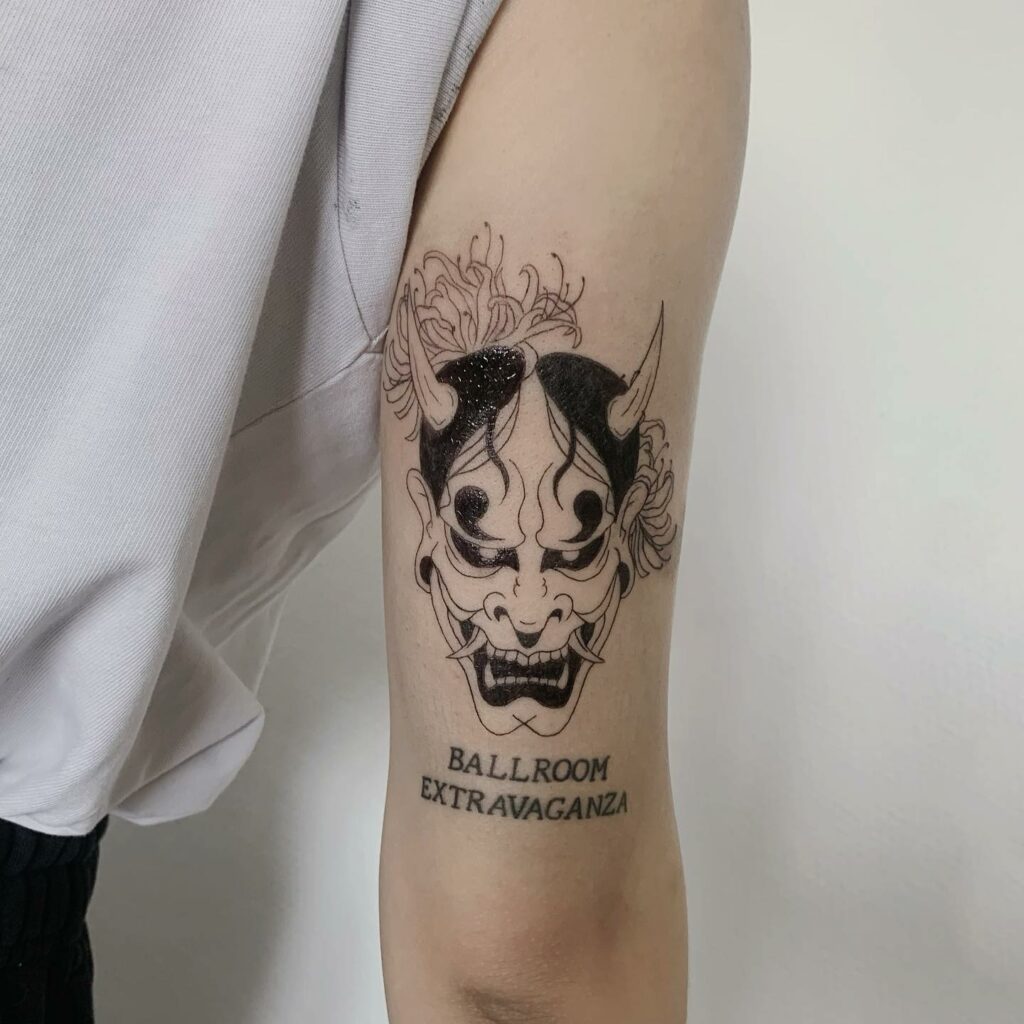 Oni Mask Tattoo