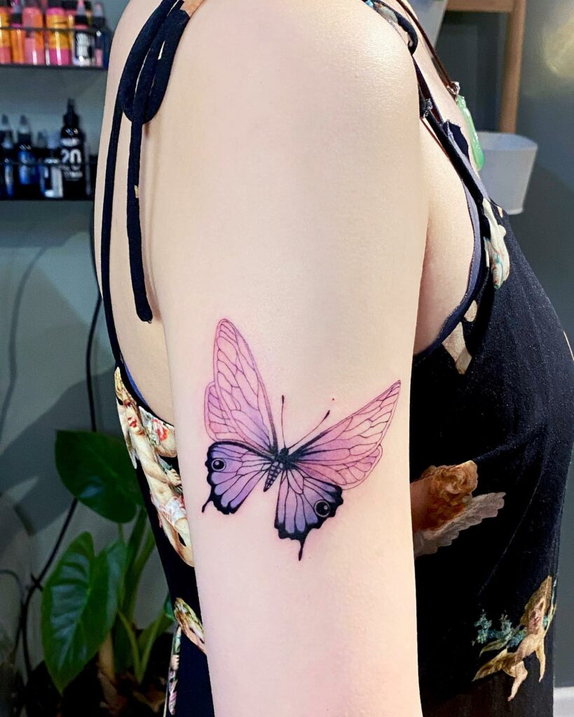 Top 50 Best Butterfly Star Tattoo Designs