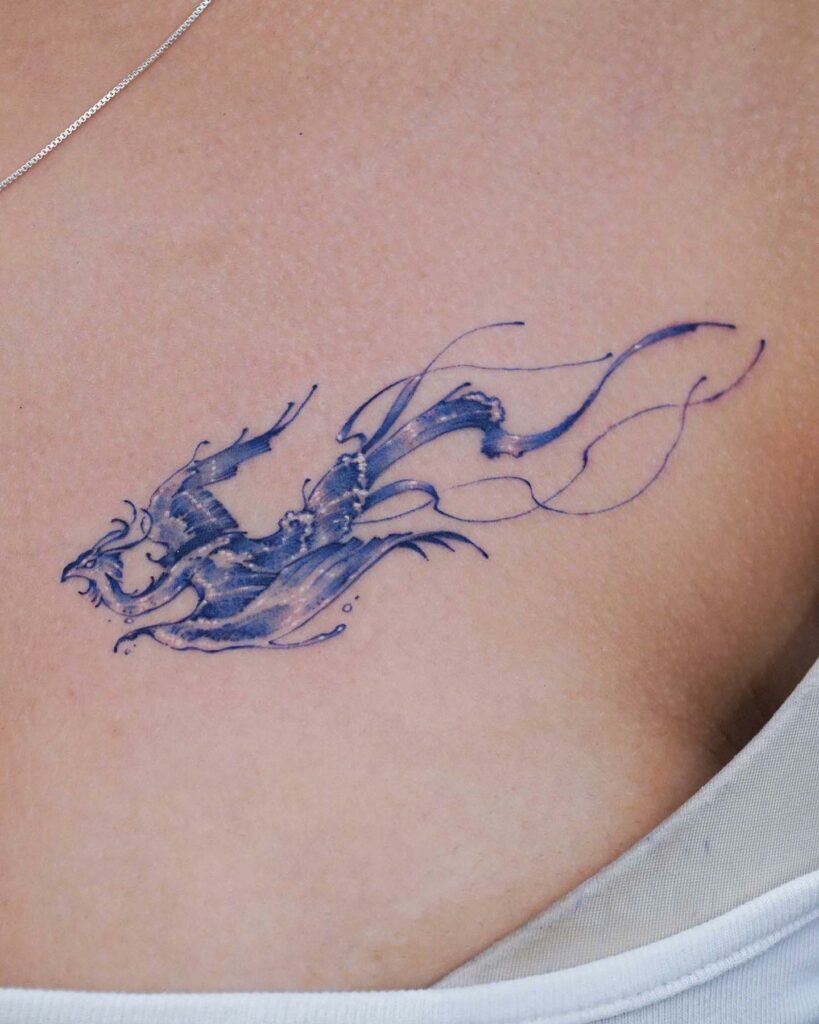 Blue Phoenix Tattoo