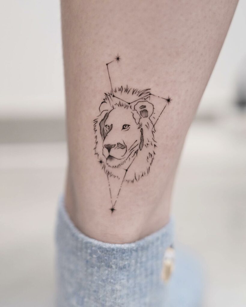 Small Lion Tattoos