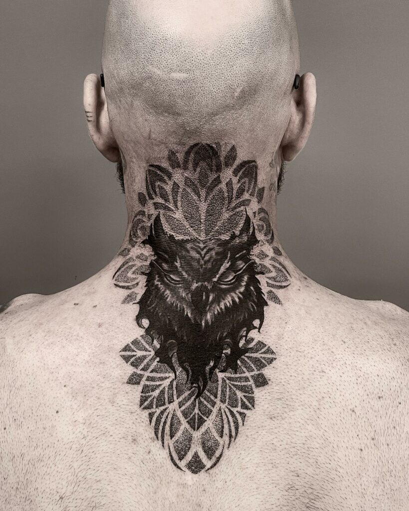 Back of Neck Tattoo Cover Up