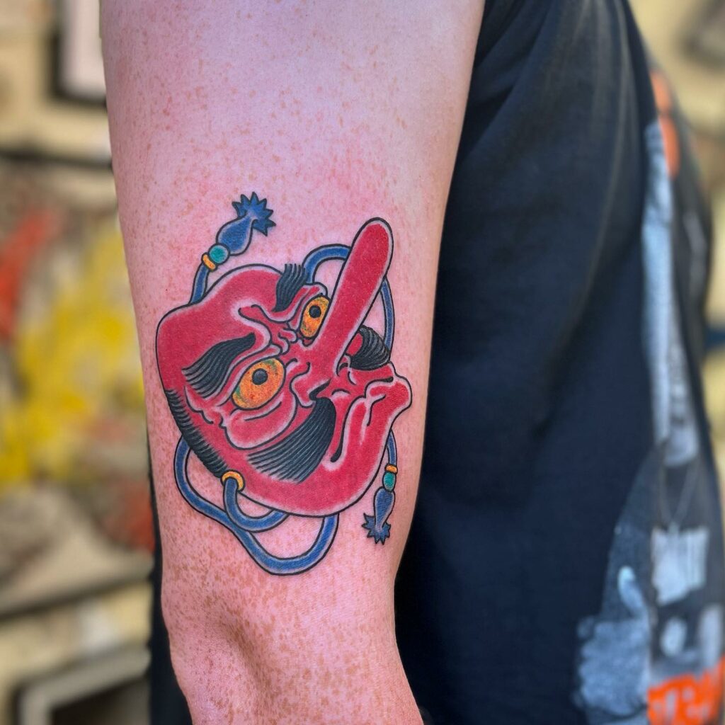 Tengu Mask Tattoo