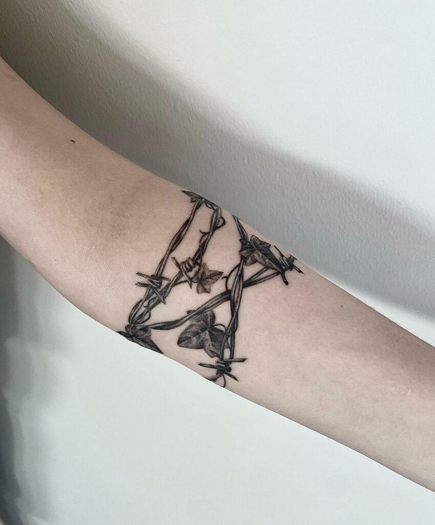 barb wire tattoo around armTikTok Search