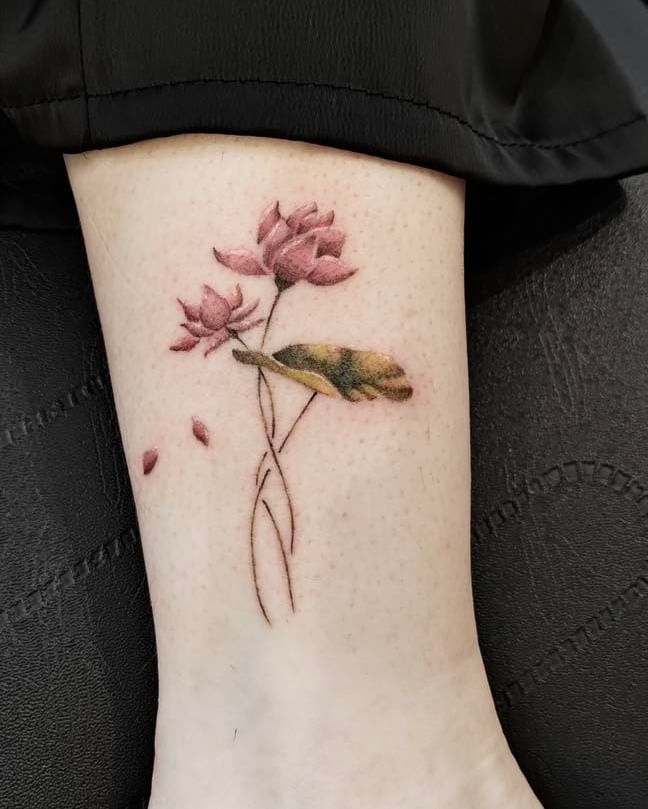 Water Lily Tattoo