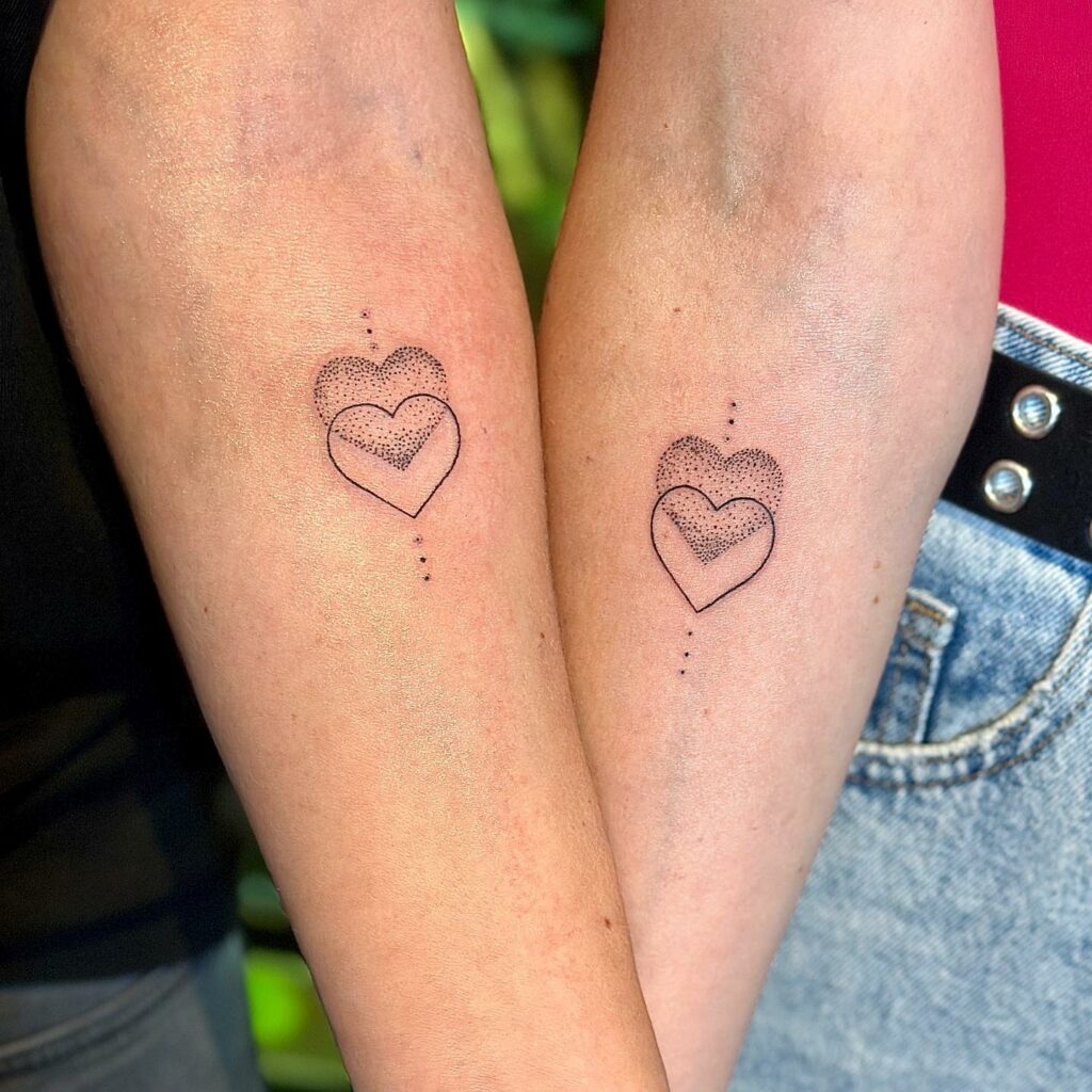 Minimalist tattoo Matching tattoos Friendship tattoos
