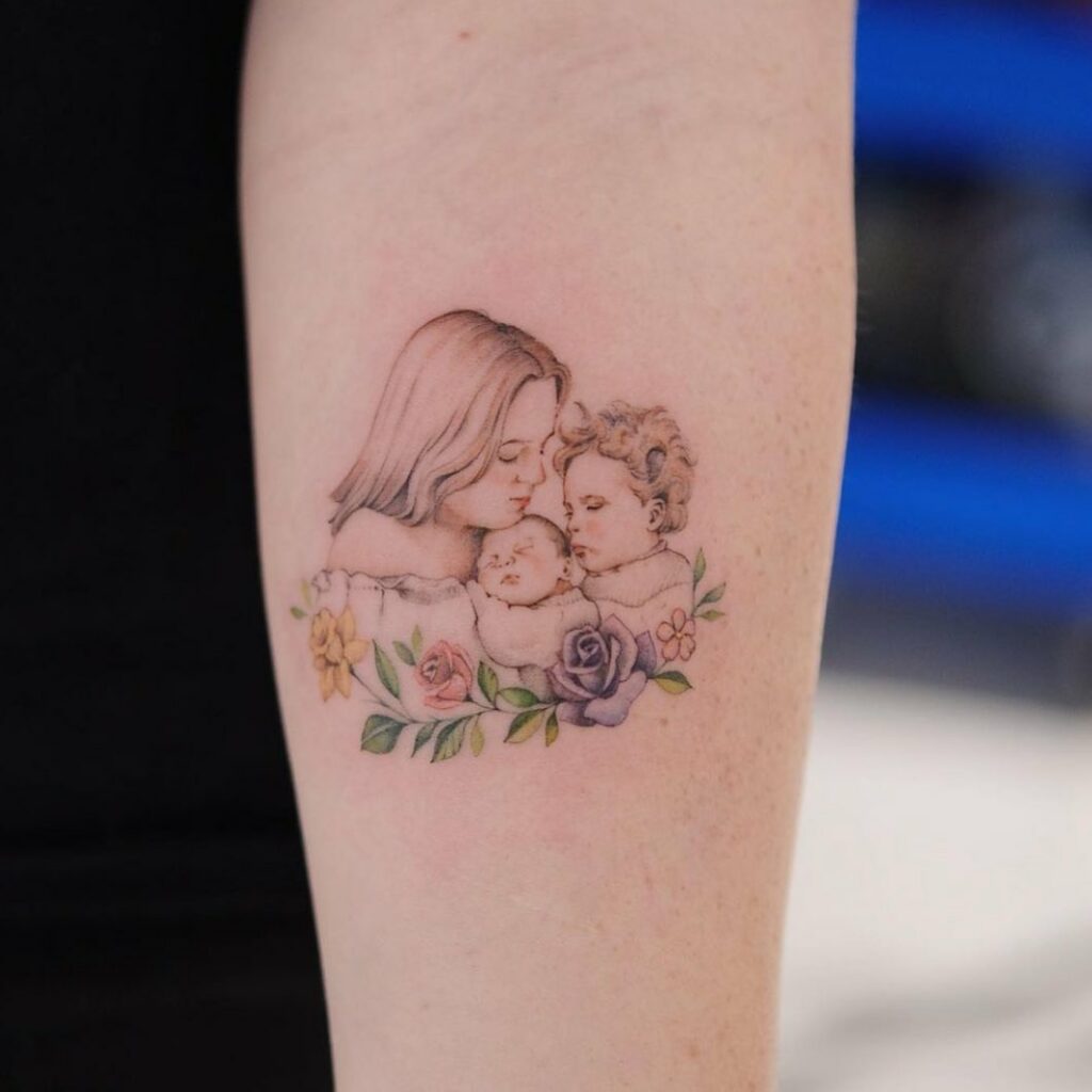 Mother-Daughter Symbol Tattoo