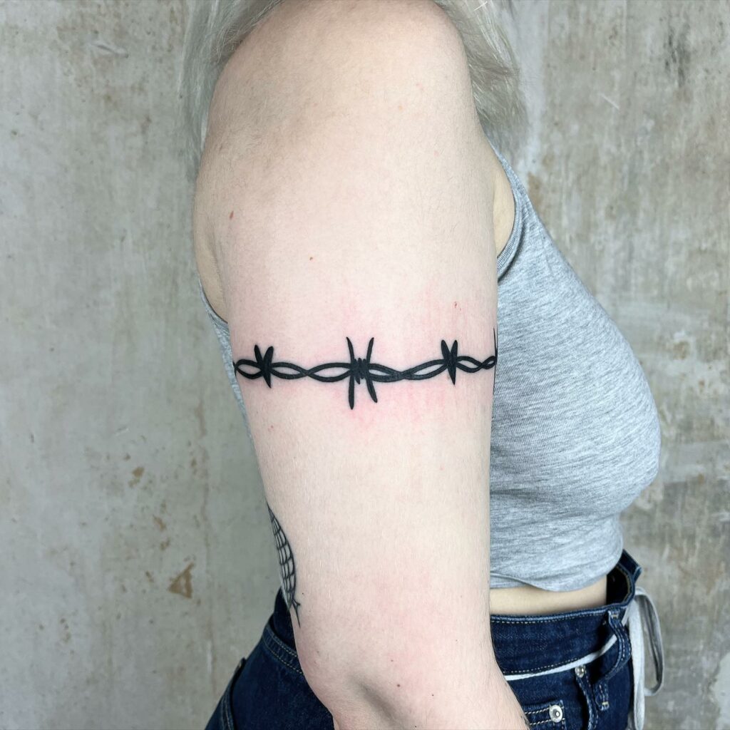 Deleted Scene Tattoo Removal  Barbed Wire Armband on the way out Have a  tattoo that you feel might be outdated Want to update to a fresh design or  get rid of