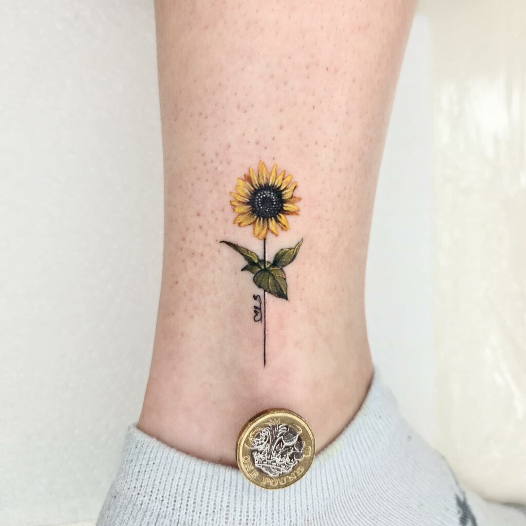 Small Sunflower Tattoos