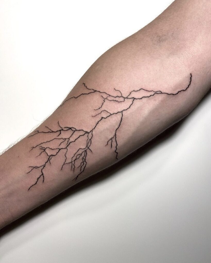 Nine Lives Tattoos  Awesome freehand lightning arm done by Rio    Facebook