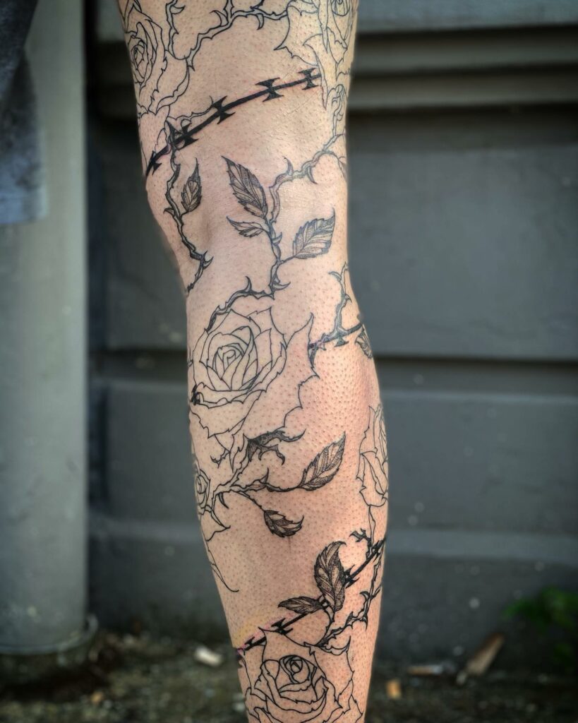 10 Bold and Captivating Barbed Wire Tattoo Designs