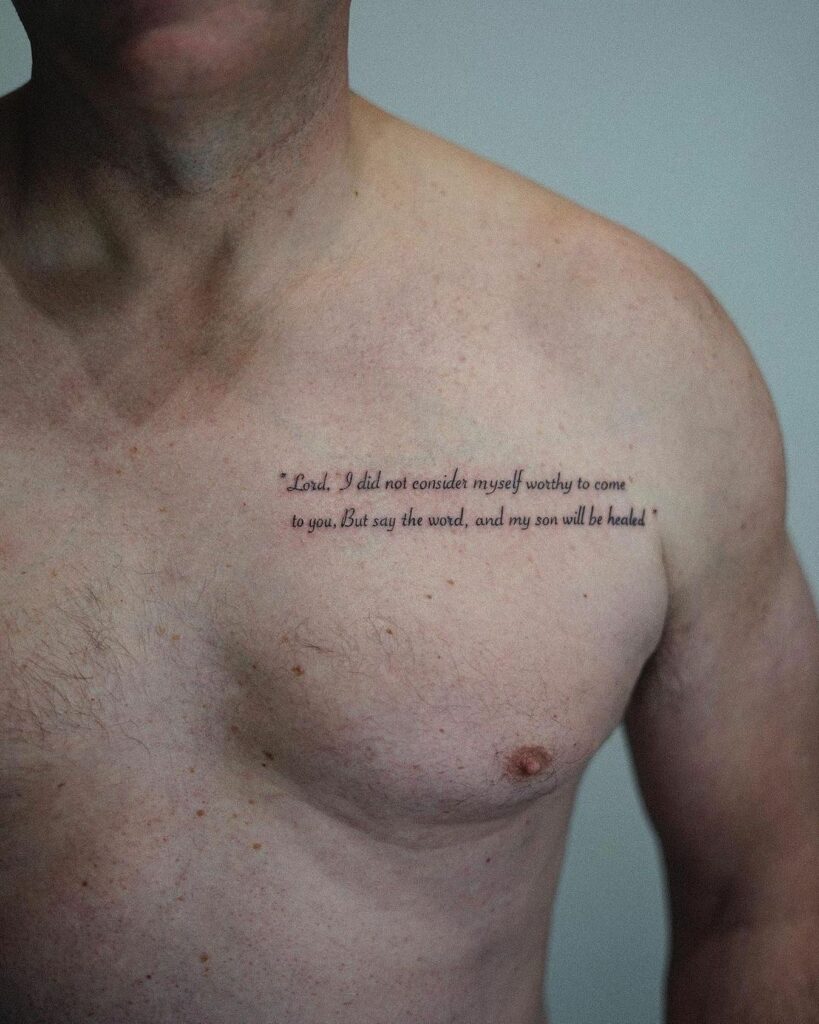 Bible Quotes Chest Tattoos For Men QuotesGram