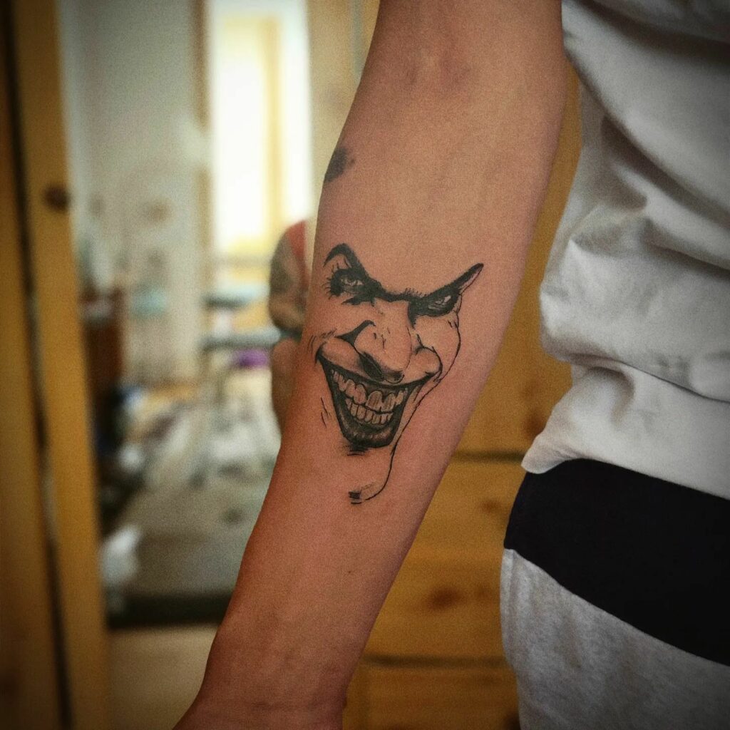 Joker Face Tattoo