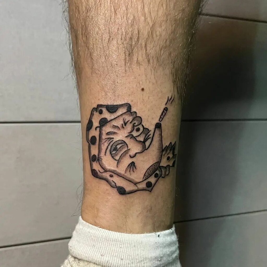 Hyottoko Mask Tattoo