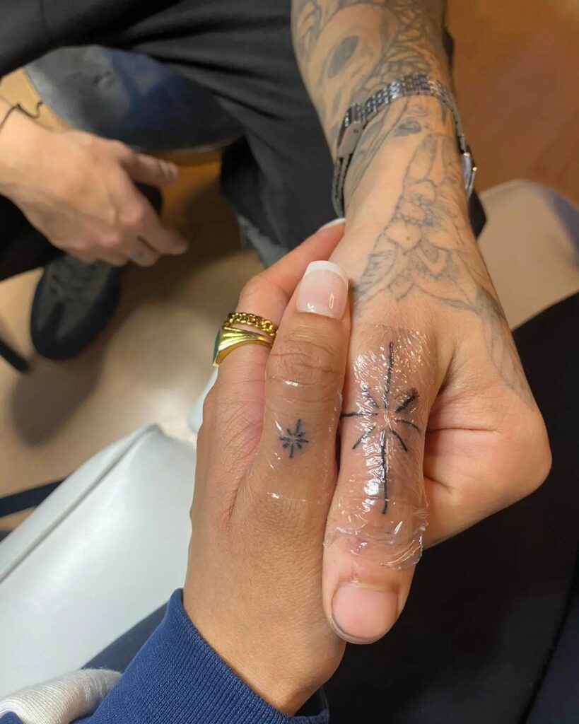 Couple Finger Tattoos