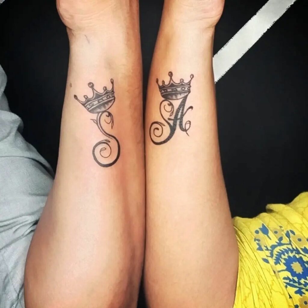 Crown Tattoos for Couples