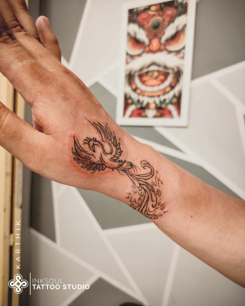 Small Phoenix Tattoo