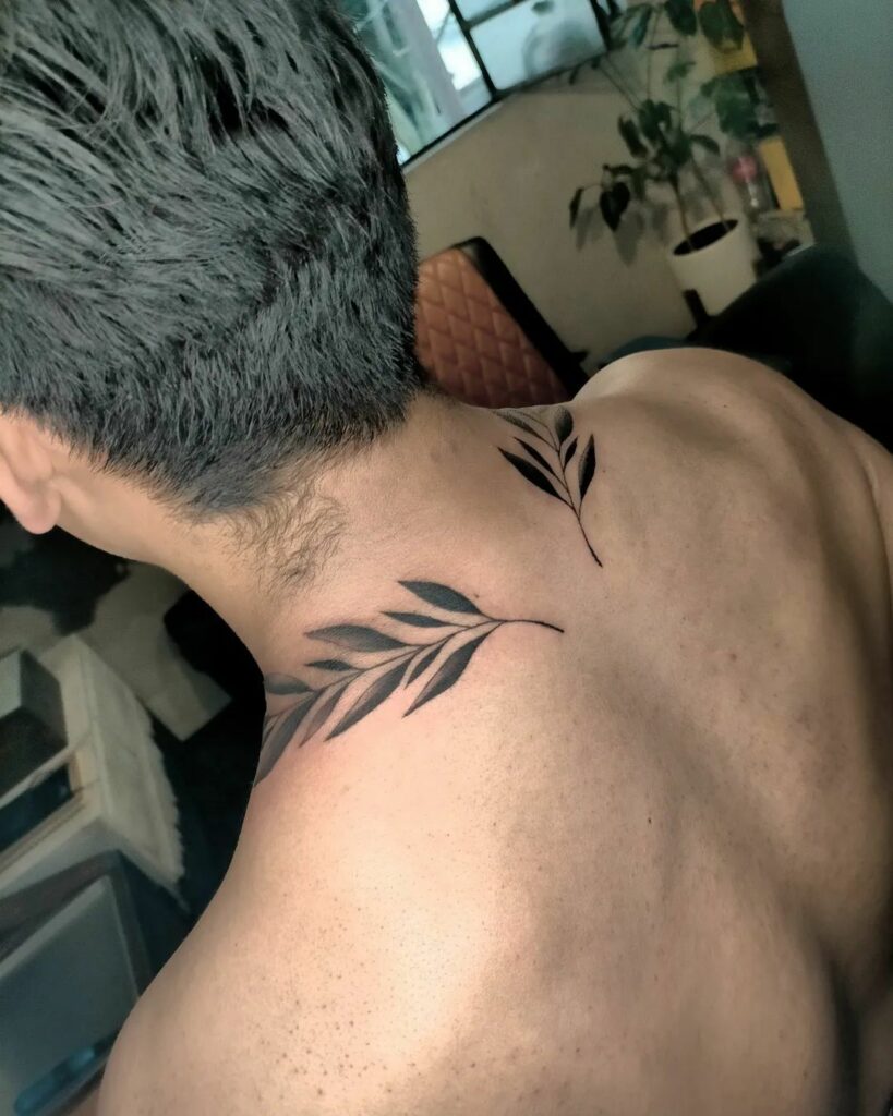 Around the neck tattoos for men