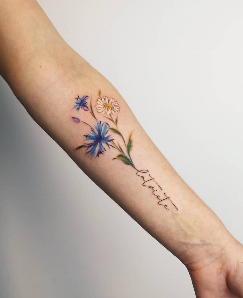 Daisy Flower Tattoo