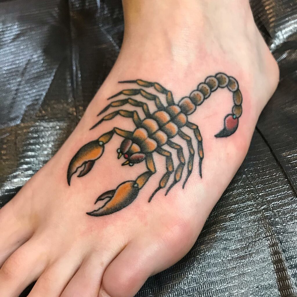  Scorpion Foot Tattoo