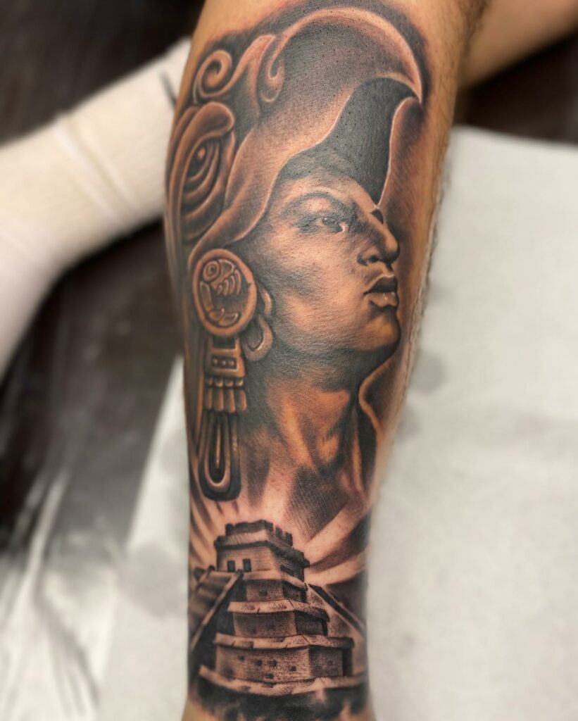 Aztec Pyramid Tattoo