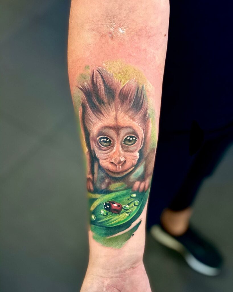 Aggregate more than 71 small monkey tattoo  ineteachers