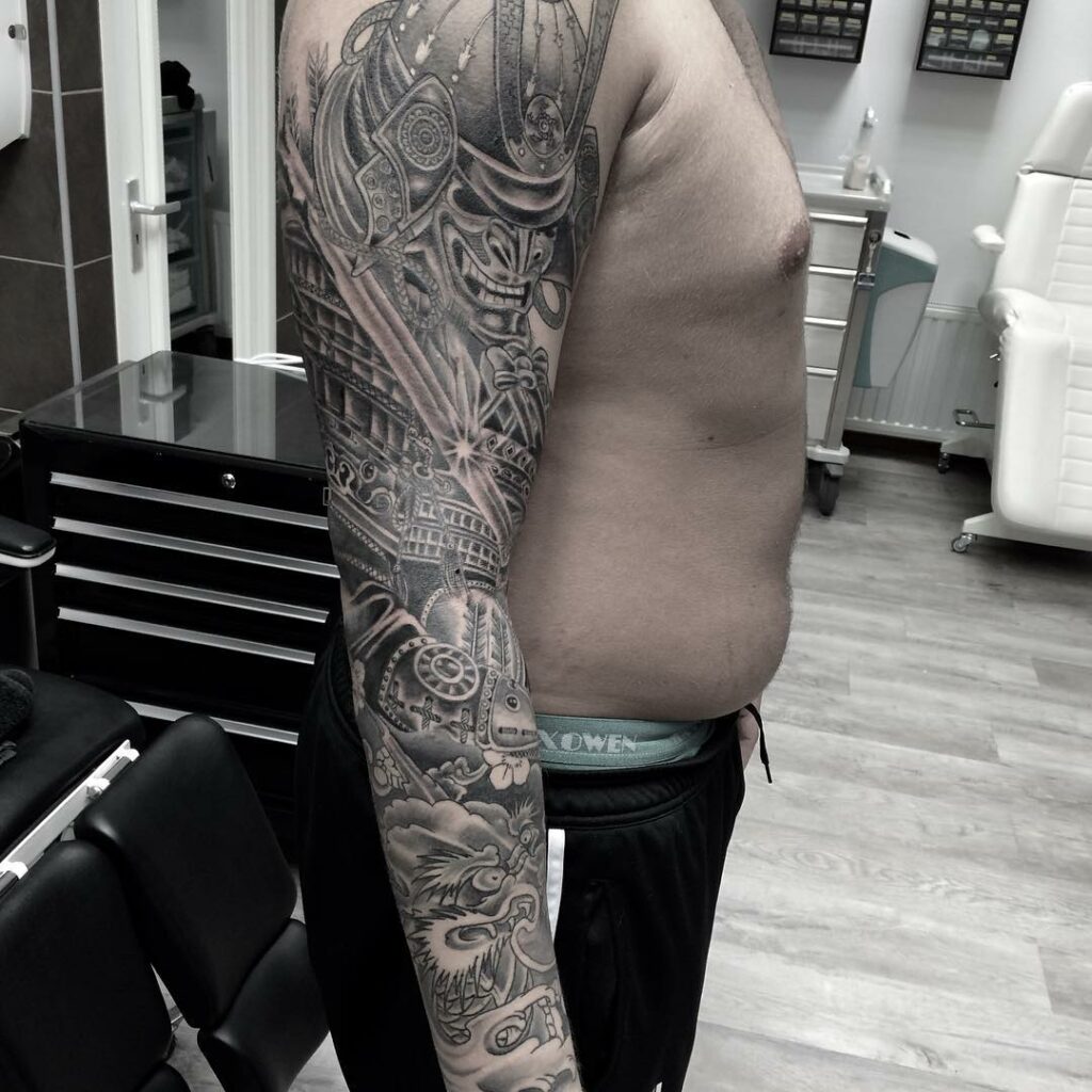 Samurai Sleeve Tattoo