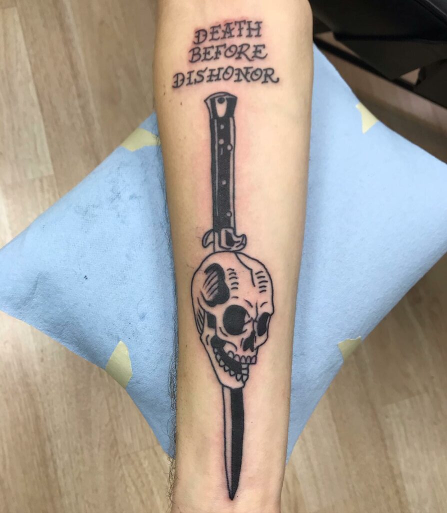 death before dishonor skull tattoo designs