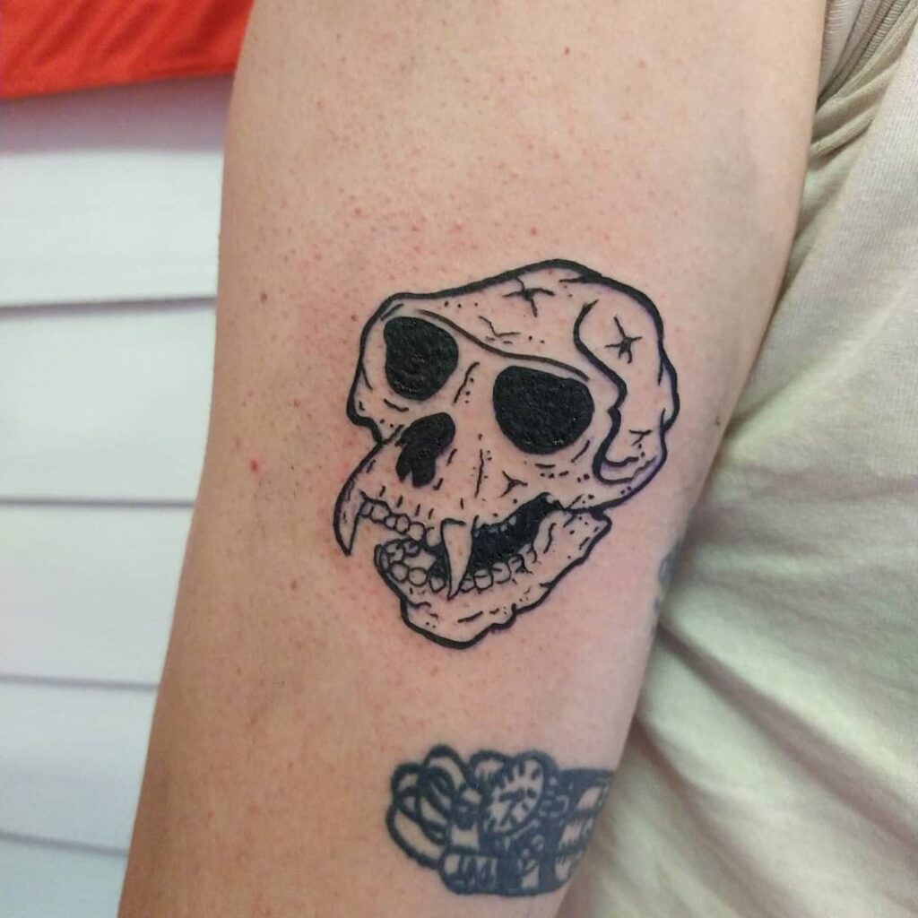 Monkey Skull Tattoo