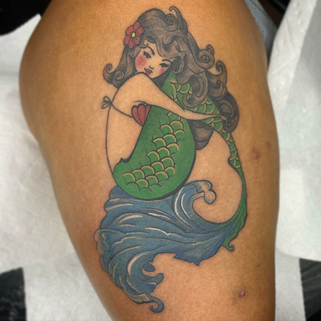 Little Mermaid Tattoo Designs