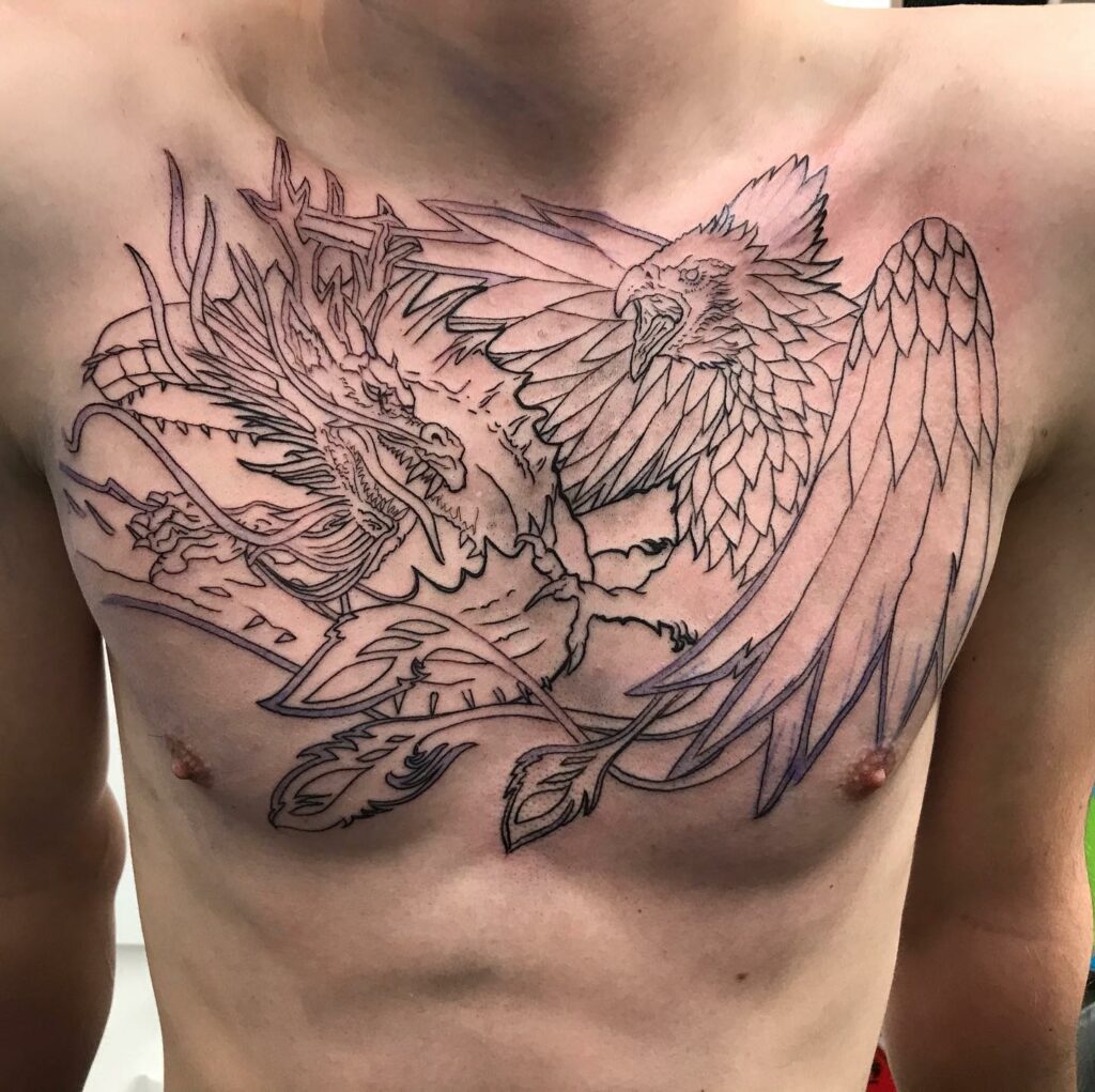 Dragon and Phoenix Tattoo